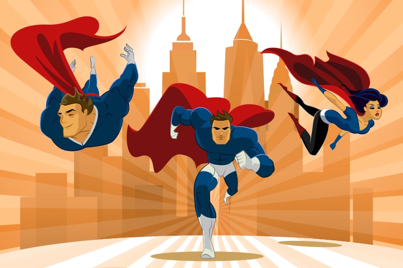 Famous Superhero Logos