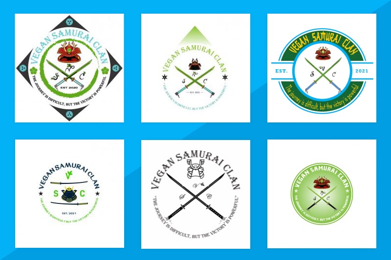 Featured Design Contest: Vegan Samurai Clan -Vegan Community Logo