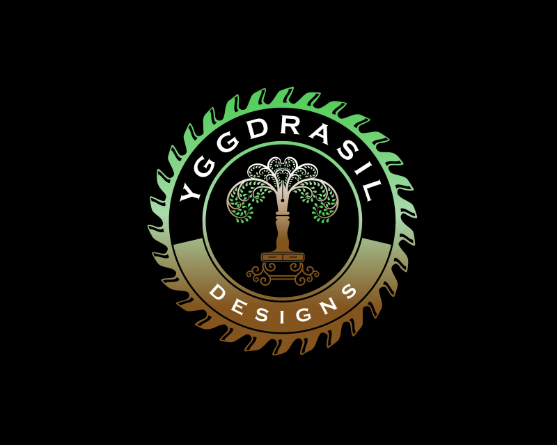 Featured Design Contest: Yggdrasil Designs – Woodworking Company Logo