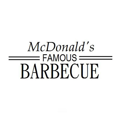 Mcdonald’s Bar-B-Que (stylized as McDonald’s Famous Barbecue) logo