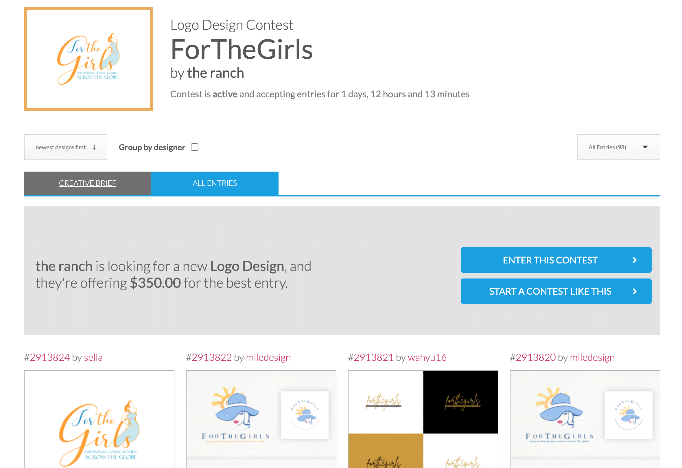 *New* Logo Design Needed For: ForTheGirls