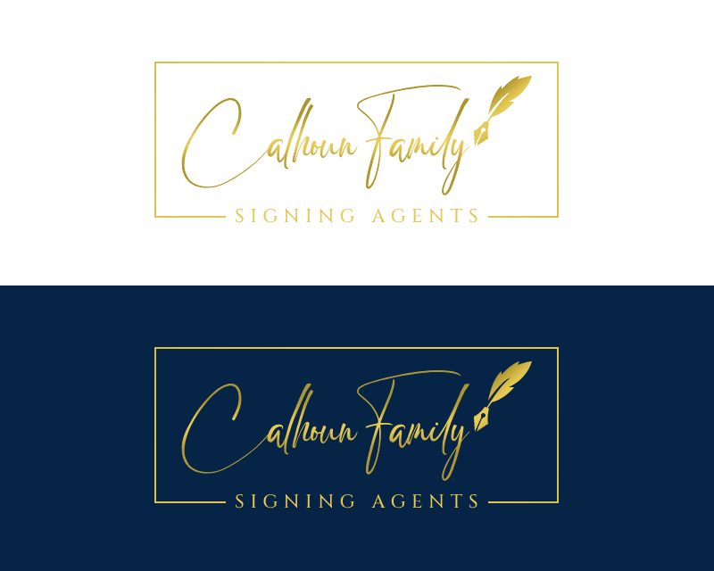 Featured Design Contest: Calhoun Family Signing Agents – Loan Signing Agency Logo