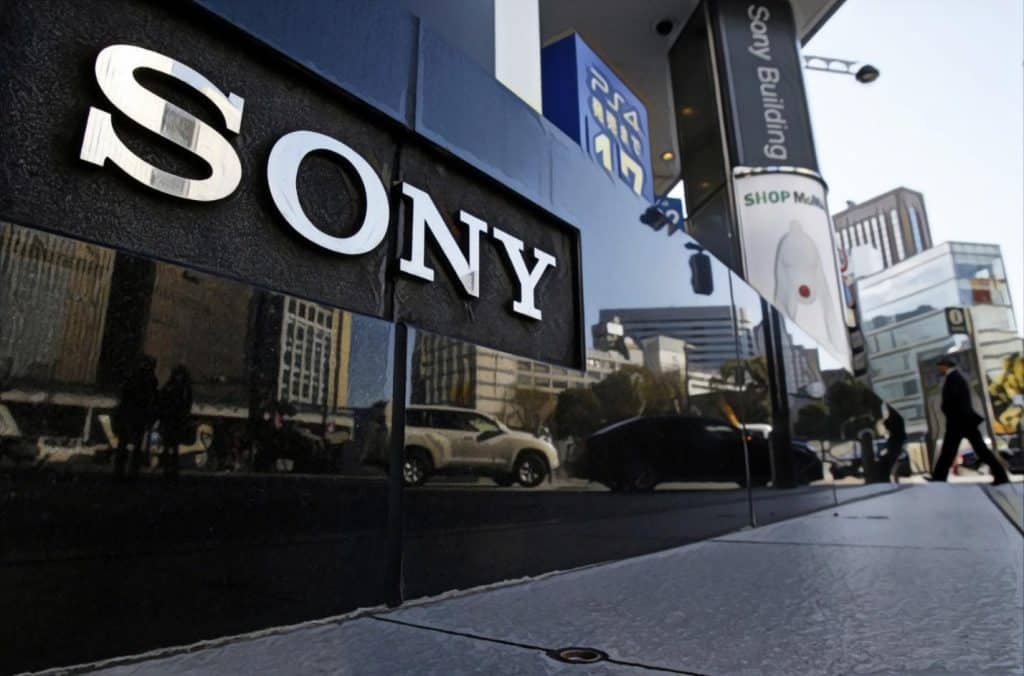 Sony building storefront