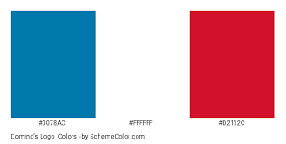 Domino's Logo hex colors