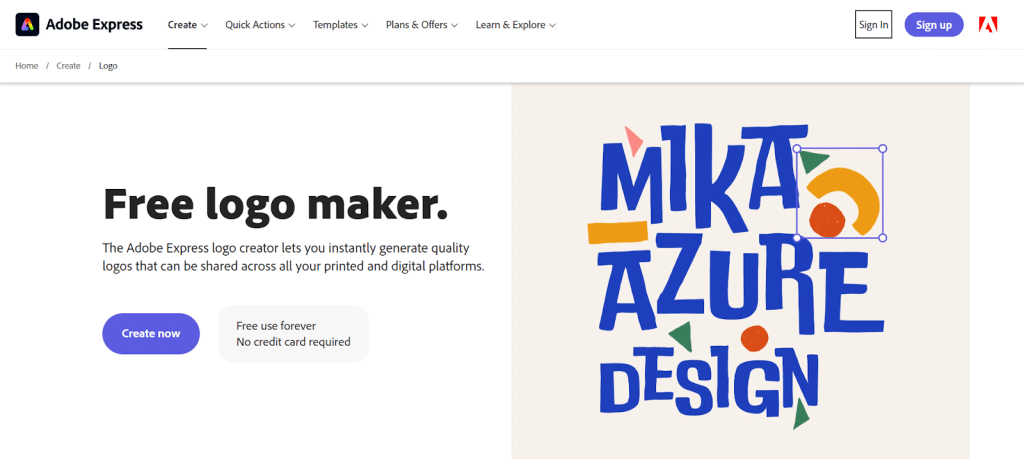 website screenshot