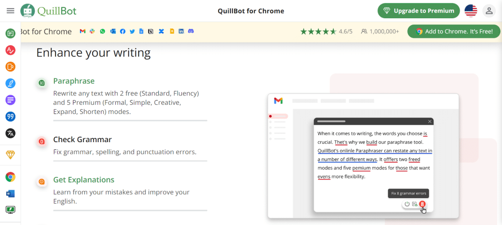 a website screenshot