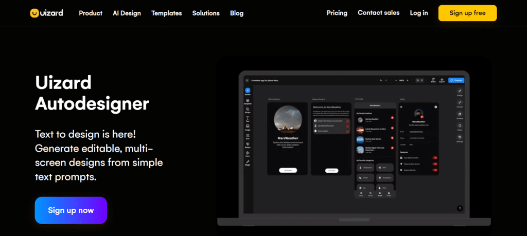 a website screenshot