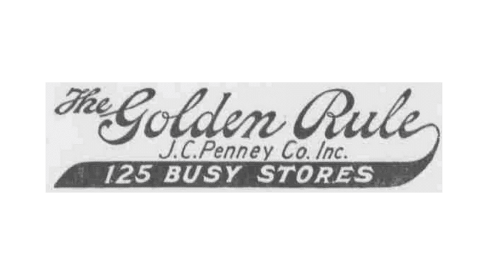 the golden rule store logo with jcpenney added