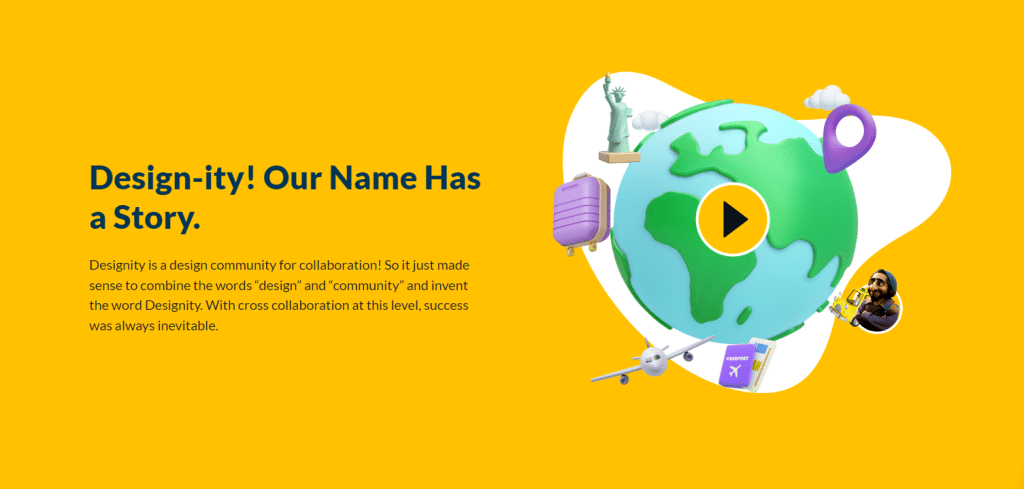 designity website screenshot