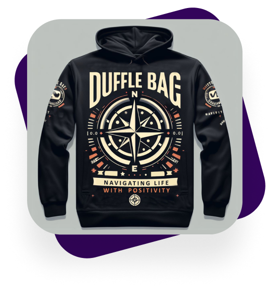 T-shirt and apparel graphics created by a Hatchwise creative