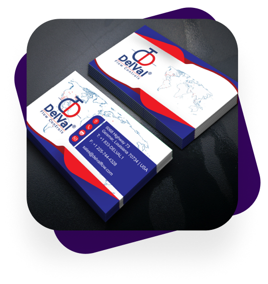 Business cards example created by a Hatchwise creative