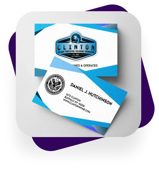 Business cards example created by a Hatchwise creative