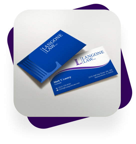 Business cards example created by a Hatchwise creative