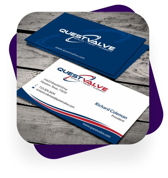 Business cards example created by a Hatchwise creative