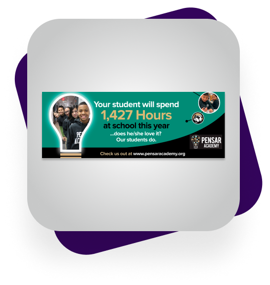 Banner ads example created by a Hatchwise creative