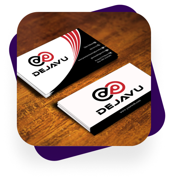 Business cards example created by a Hatchwise creative