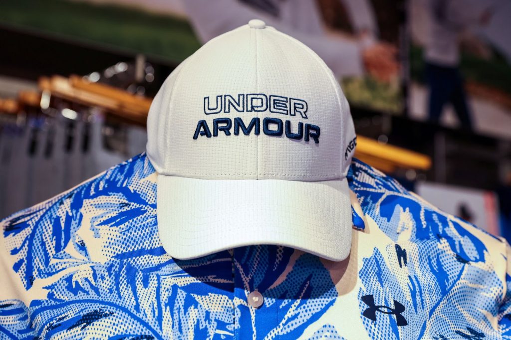 Under Armour logo on a hat