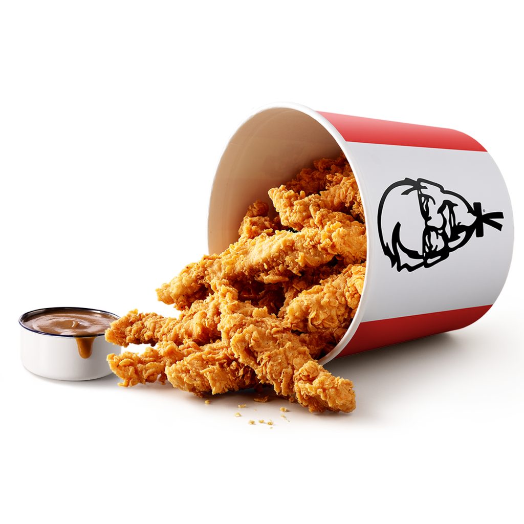 Bucket of fried chicken