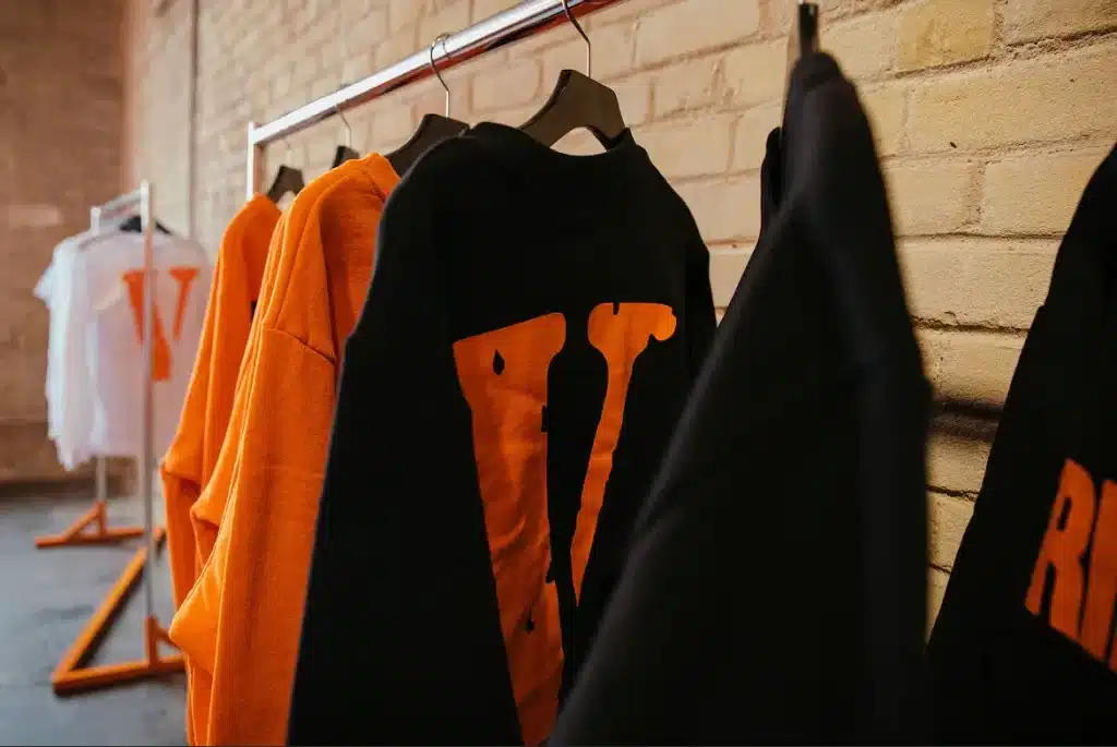 clothing hanging up
