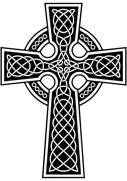Irish Traditional Cross for using in jewelry, tattoos, stickers