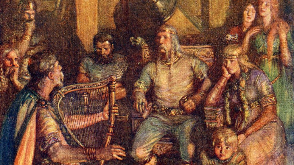Celic people shown in a painting