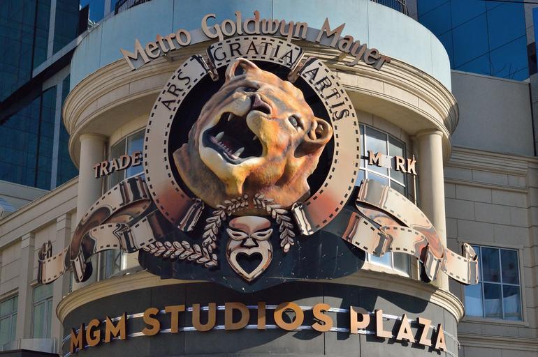 Lion heaad on MGM Studios Sign