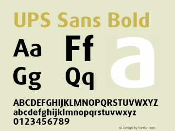 UPS logo font