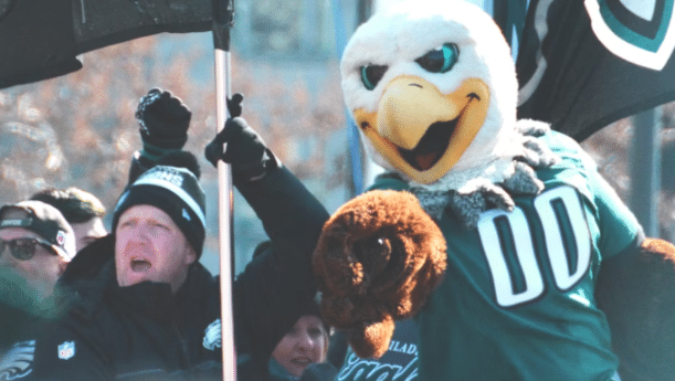 Eagles Fans at football game